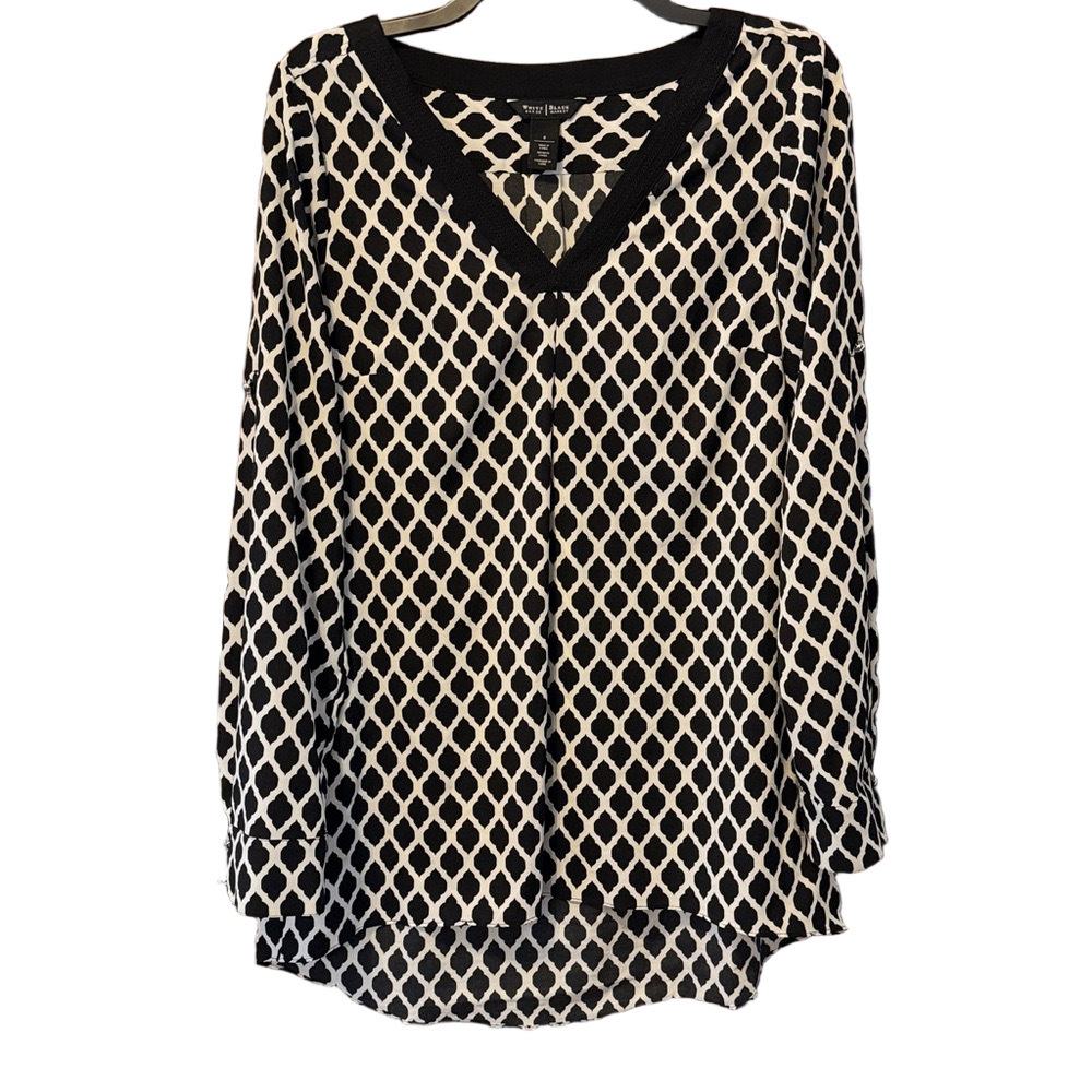White House Black Market Tunic with Adjustable Sleeves Size 8